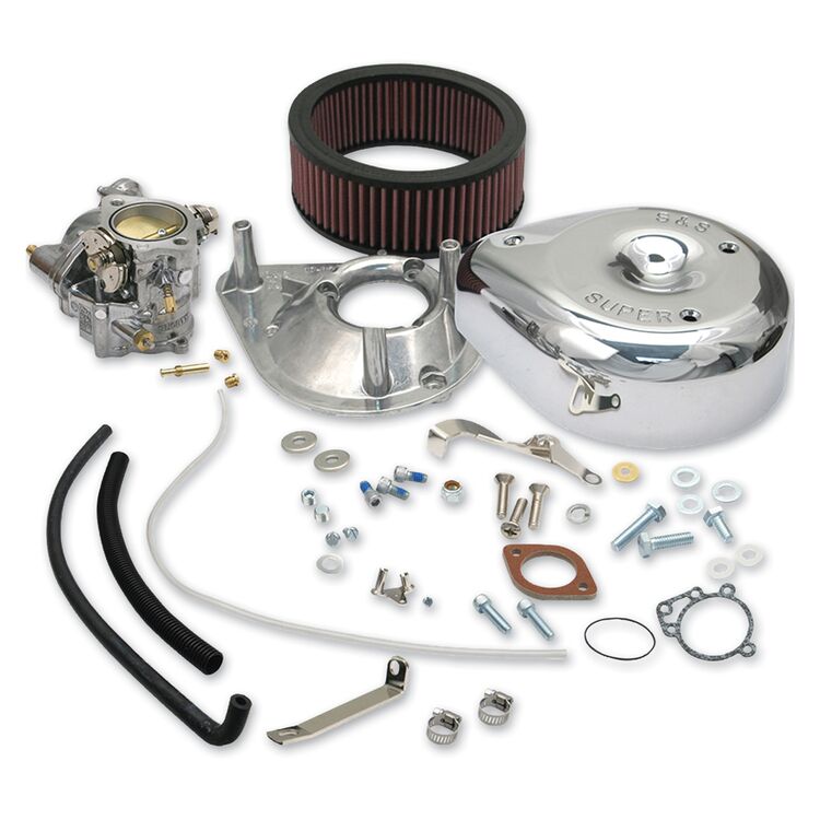 S&S Cycle Super E Shorty Super Carburetor Kits For Harley 1966-1984
