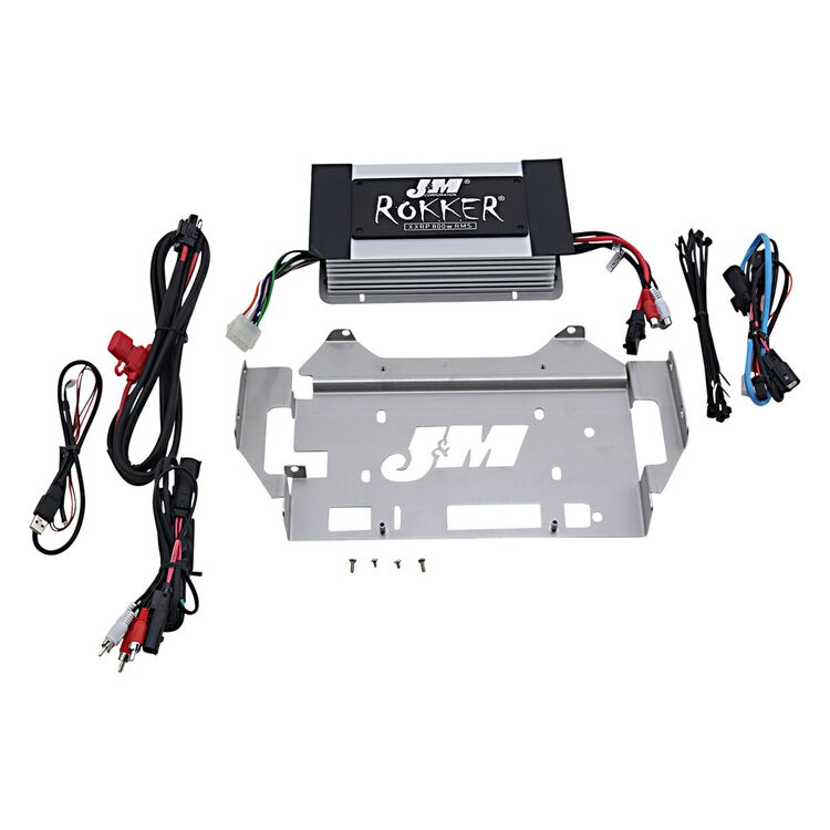 J&M Rokker XXR 800w 4-Channel DSP Programmable Amp Kit For Harley FLHX 2014-2023