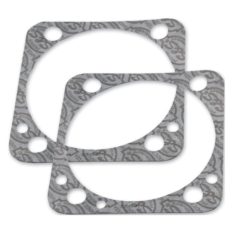 S&S Cycle 4" Bore, .018" Thick Graphite Base Gaskets For Harley EVO 1984-2000