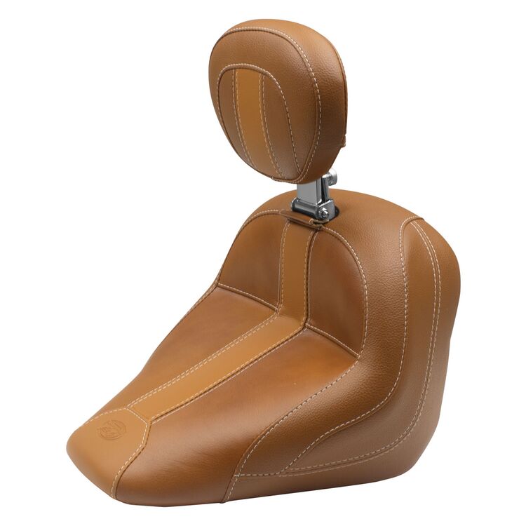 Mustang Vintage Solo Seat With Driver Backrest For Indian Scout 2015-2026