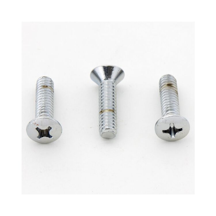 V-Twin Mfg. Chrome Air Cleaner Screw Set For S&S Cycle Teardrop Air Cleaner Assemblies