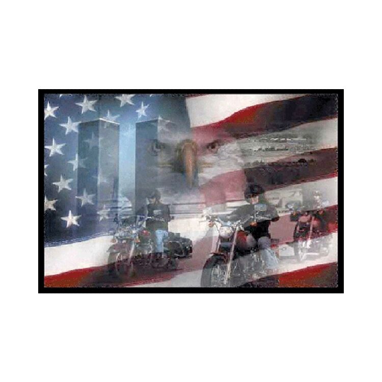 Rumbling Pride Freedom Riders 6" x 9" Flag