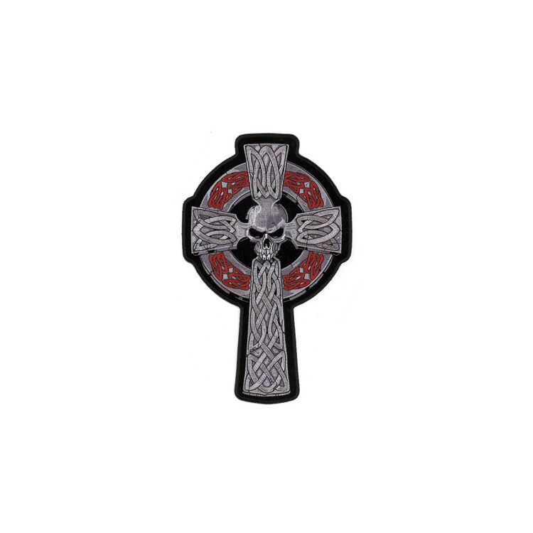 Hot Leathers Skull And Cross Embroidered Patch