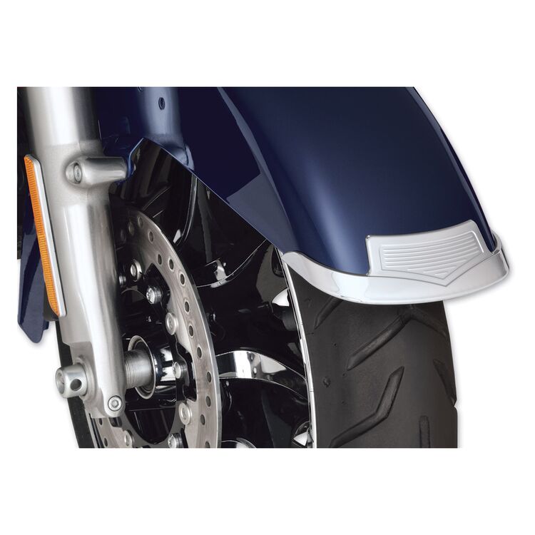 Show Chrome Front Fender Tip Accent For Harley Touring 1997-2025