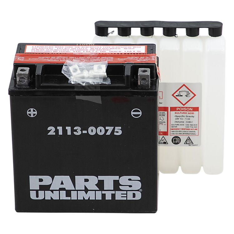 Parts Unlimited YTX20CHBS .80 L High Performance AGM Battery