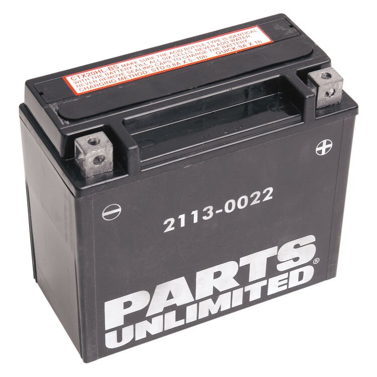 Parts Unlimited YTX20HL-BS .948 L High Performance AGM Battery