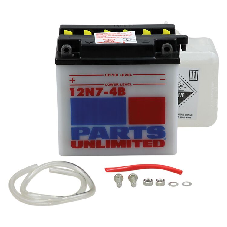 Parts Unlimited 12N7-4B Conventional 12V Battery