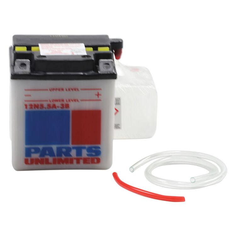 Parts Unlimited 12N5.5A-3B Conventional Battery Yamaha 1969-1979