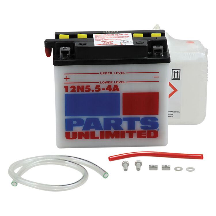 Parts Unlimited 12N5.5-4A Conventional Battery Kawasaki 1972-1978