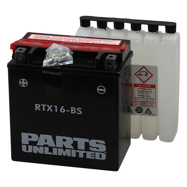Parts Unlimited RTX16-BS AGM Battery Suzuki / BMW 2002-2015