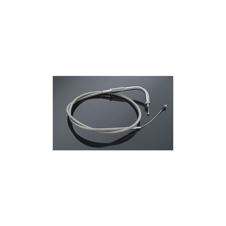 Motion Pro Idle Cable +6" Stainless For Harley FLH / FLT 1981-1989