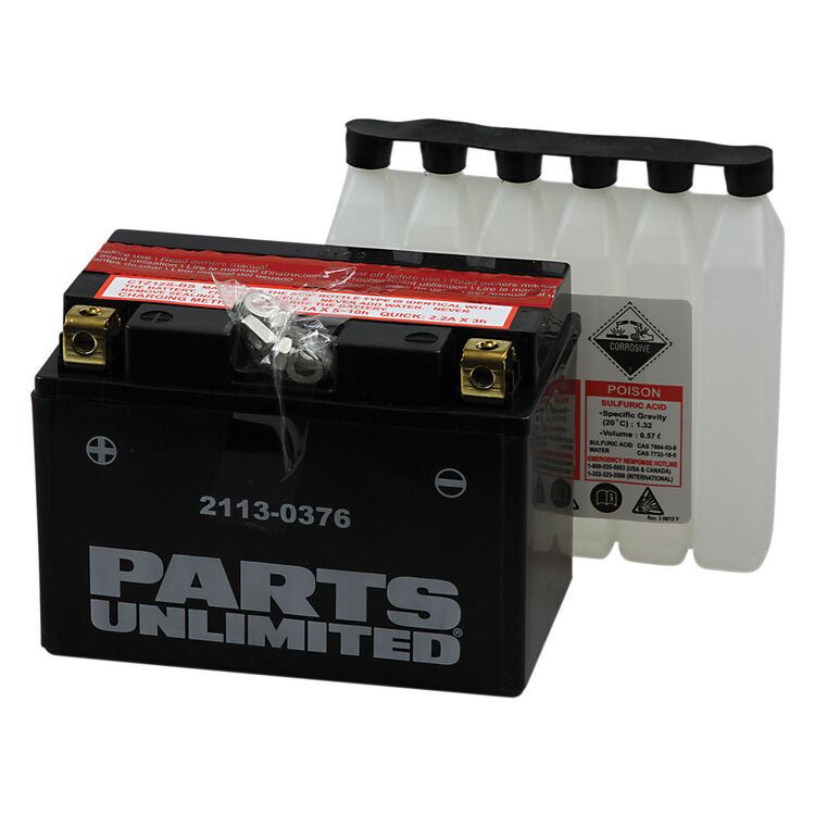 Parts Unlimited YTZ12S-BS AGM Battery Honda / Yamaha 1999-2019