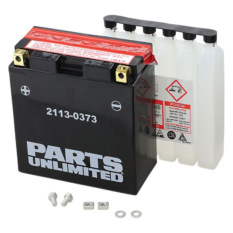 Parts Unlimited YT14B-BS AGM Battery Yamaha 1999-2019