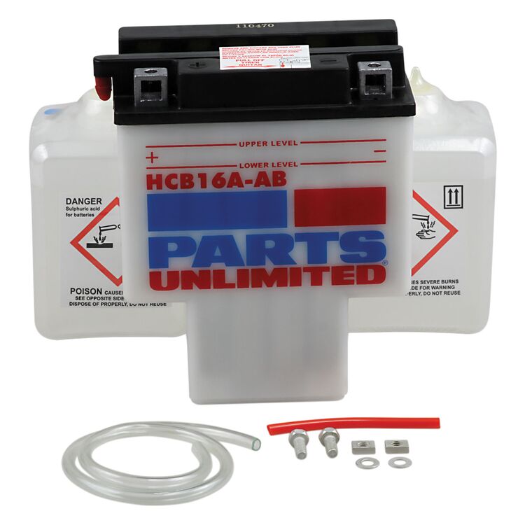Parts Unlimited HYB16A-AB Heavy Duty Battery Kit Honda Shadow 1100 / 750 / 700 1983-2000