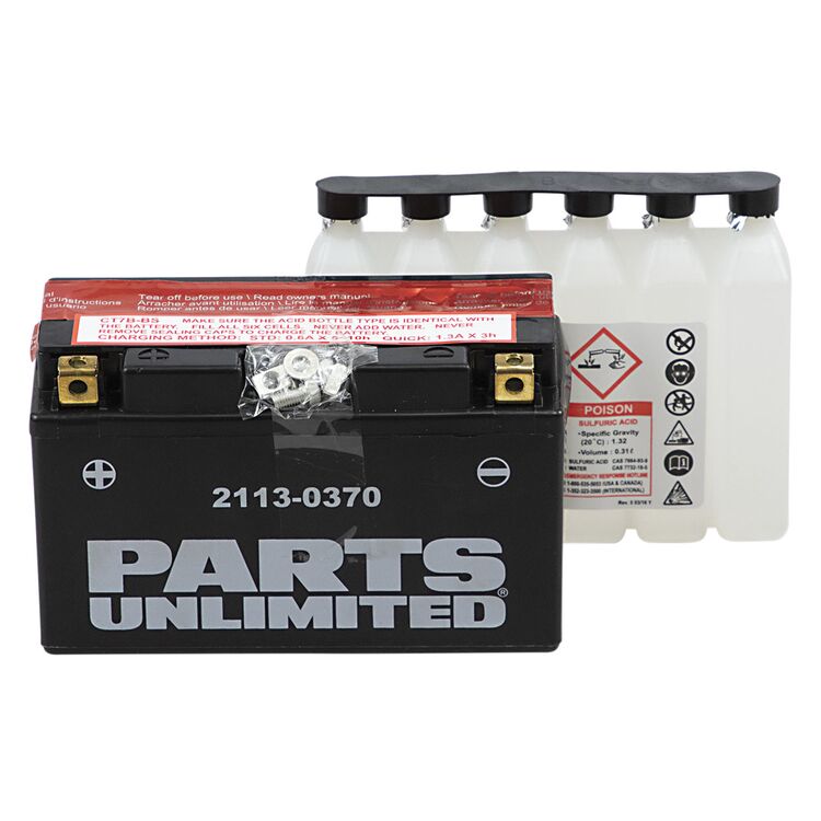 Parts Unlimited YT7B-BS AGM Battery