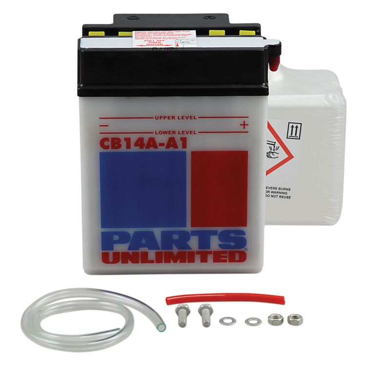Parts Unlimited YB14A-A1 Heavy Duty Battery Kit Yamaha