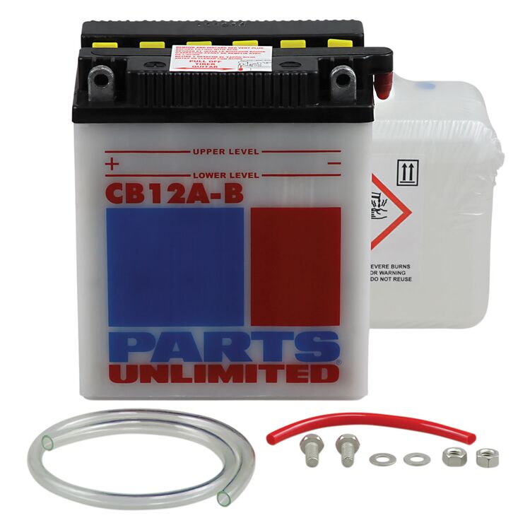 Parts Unlimited YB12A-B Heavy Duty Battery Kit Honda 1986-1990