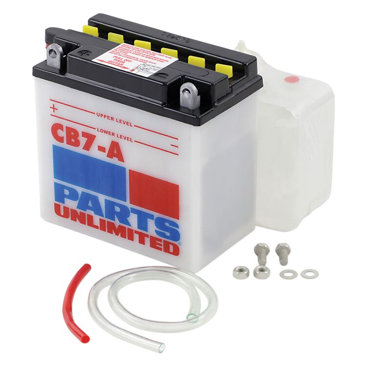 Parts Unlimited YB7A Heavy Duty Battery Kit Suzuki / Harley 1968-1996