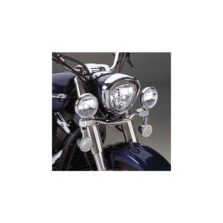Show Chrome Elliptical Driving Light Kit Yamaha V Star XVS1300 2007-2017