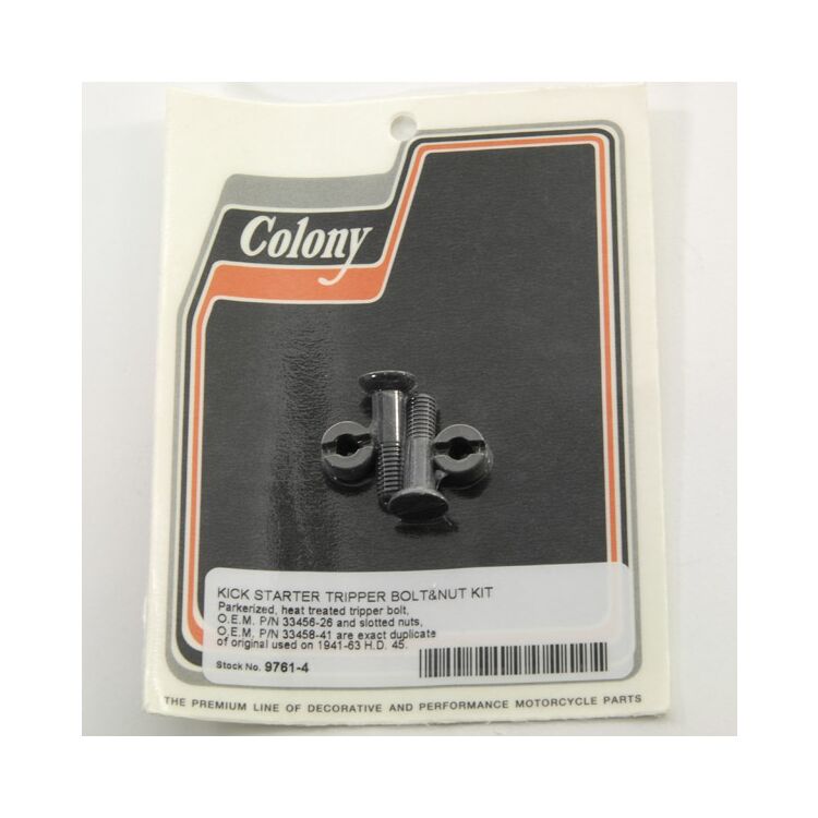 Colony Kick Starter Tripper Bolt And Nut Kit For Harley G / WL 1936-1963