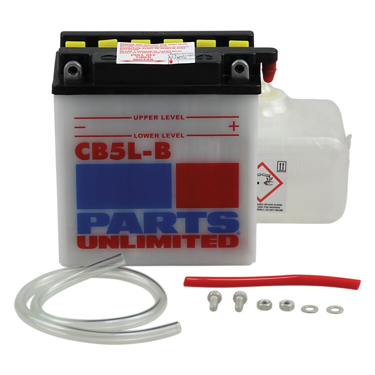 Parts Unlimited YB5L-B Heavy Duty Battery Kit Yamaha / Suzuki 1969-1989