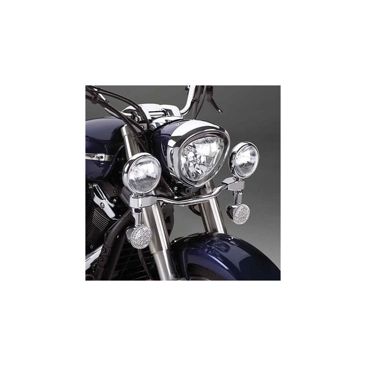Show Chrome Elliptical Driving Light Kit Yamaha V Star XVS650 1998-2017