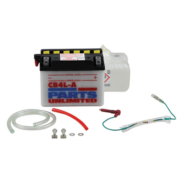 Parts Unlimited YB4L-A Heavy Duty Battery Kit Kawasaki KLR250 / KLR600 1984-2005