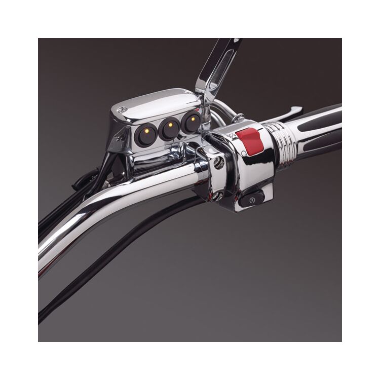 Show Chrome Master Cylinder Switch Block Assembly Honda / Yamaha 1987-2017