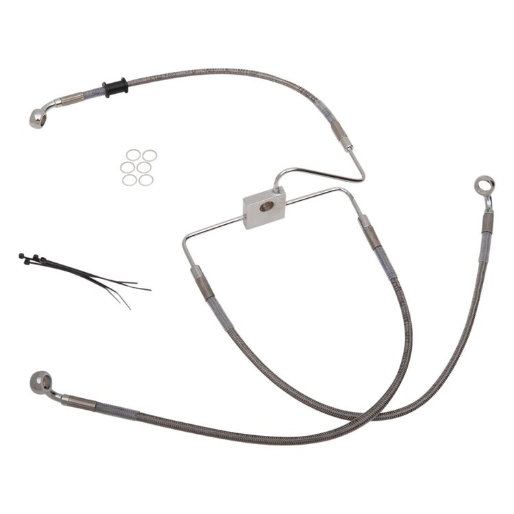 Drag Specialties Standard Length Front Brake Line Kit For Harley Non-ABS XL1200X 2014-2022
