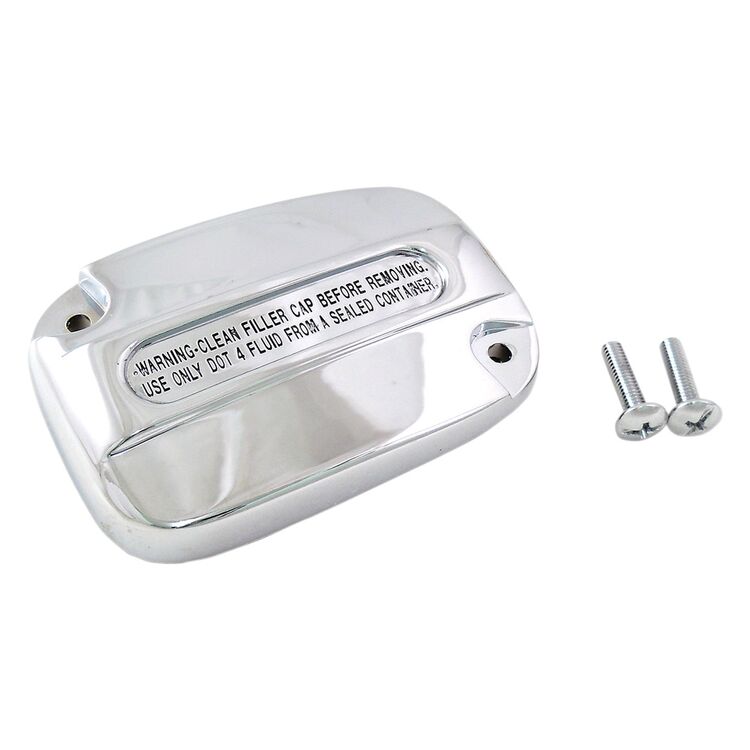 Drag Specialties Chrome Clutch Master Cylinder Cover Kit For Harley Touring 2017-2025