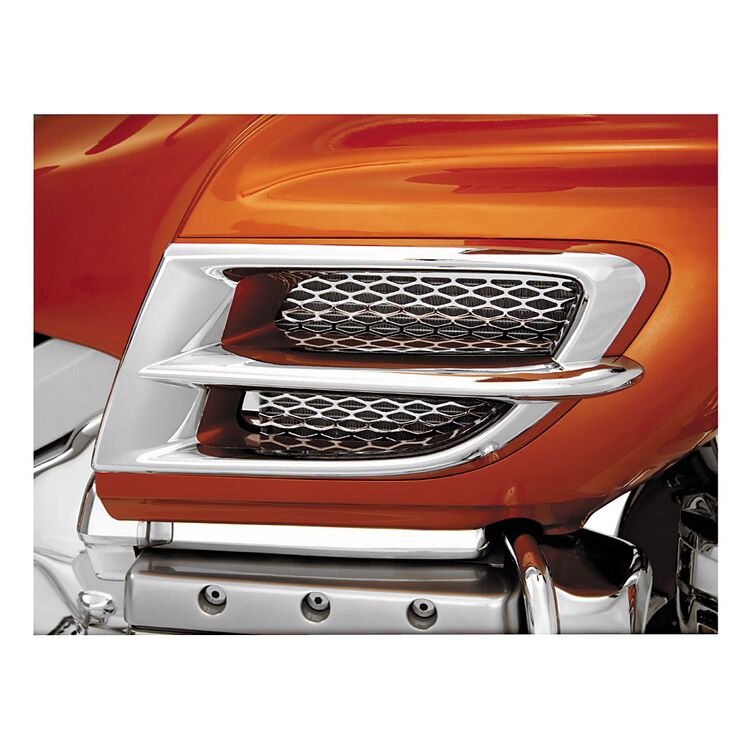 Show Chrome Fairing Side Accent Grills Honda Gold Wing GL1800 2001-2010