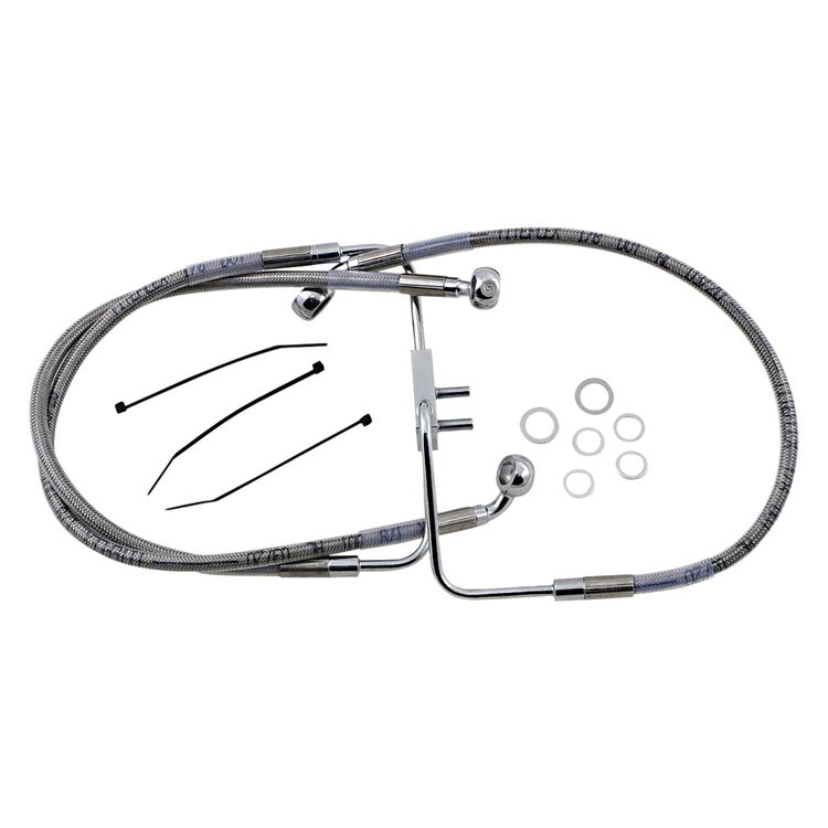 Drag Specialties Standard Length Front Brake Line Kit For Harley Non-ABS FXFB 2018-2019