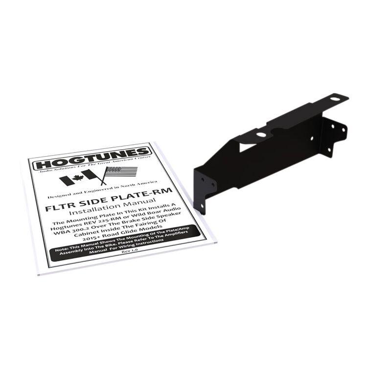Hogtunes 2-Channel Amp Side Mounting Plate For Harley Road Glide 2015-2025