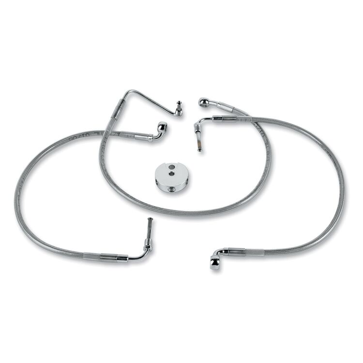 Drag Specialties Standard Length Front Brake Line Kit For Harley FXDX / XL883R 1999-2005