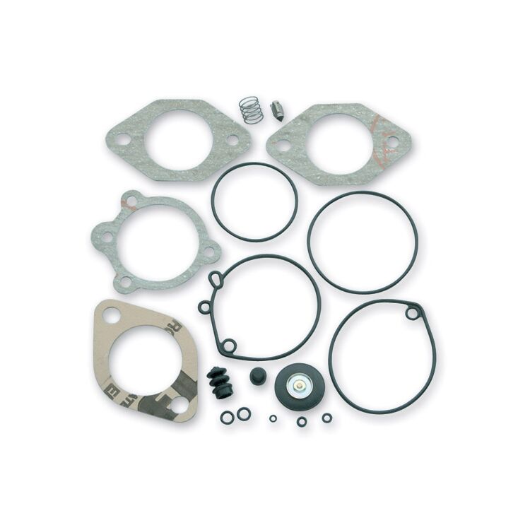 J&P Cycles Deluxe Carb Rebuild Kit For Harley 1970-1989 (13-16)