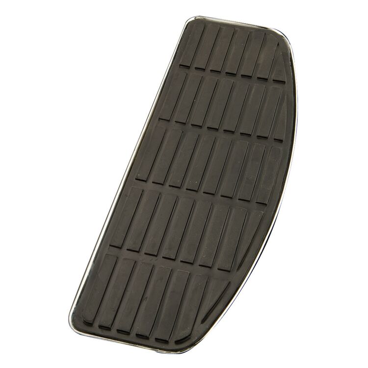 J&P Cycles Replacement Floorboard Upper Plate With Pad For Harley 1974-1990