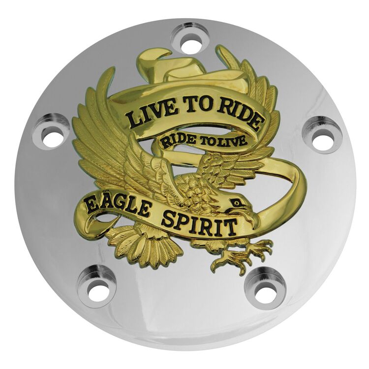 J&P Cycles Live To Ride Points Cover For Harley Twin Cam 1999-2017