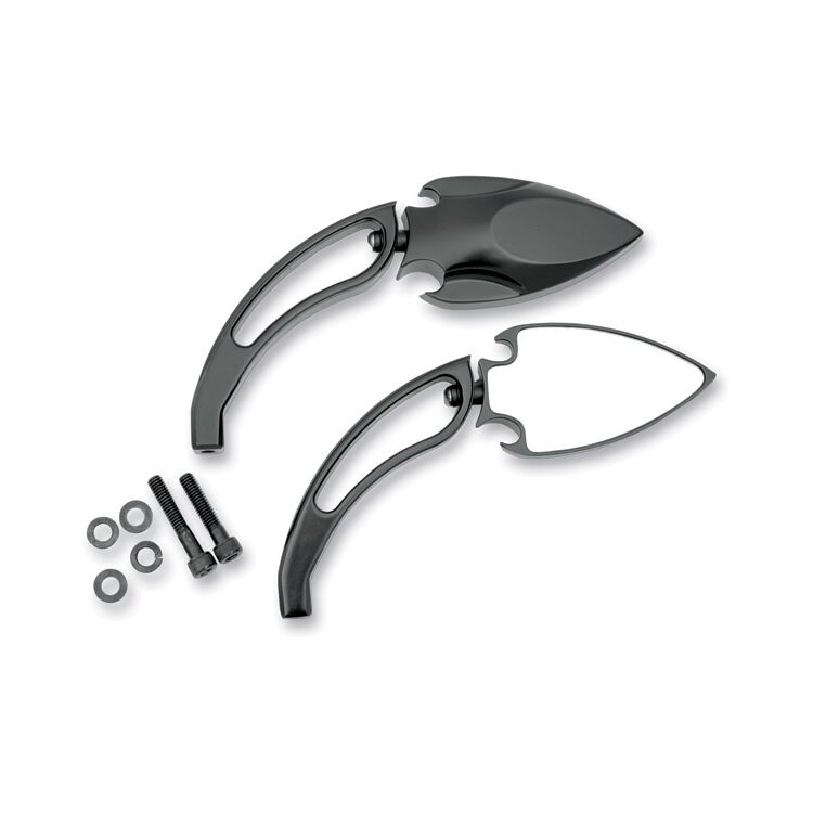 J&P Cycles Powder-Coat Spade Mirrors