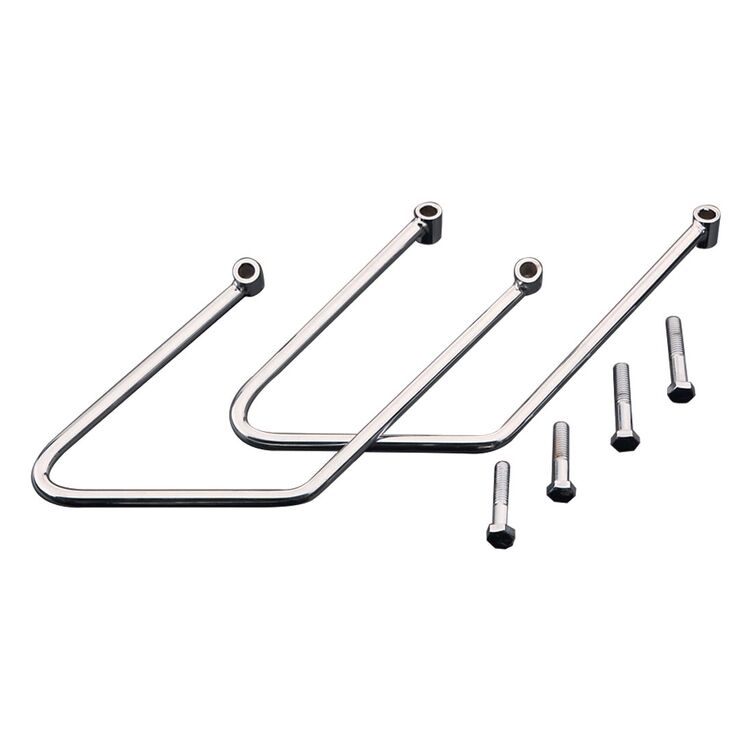 Milwaukee Twins Saddlebag Support Brackets For Harley Softail 1984-1999