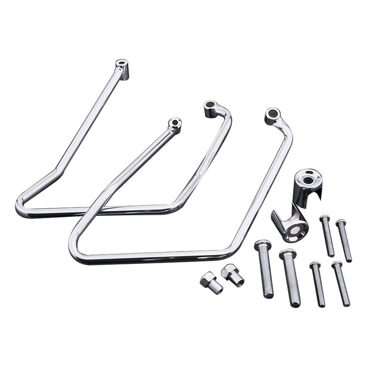 Milwaukee Twins Saddlebag Support Brackets For Harley Sportster 1994-2003