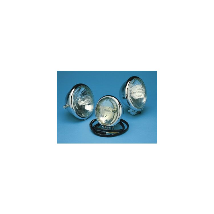 J&P Cycles 5-3/4" Bottom-Mount Sealed Beam Headlight For Harley Dyna / Softail 1980-2010
