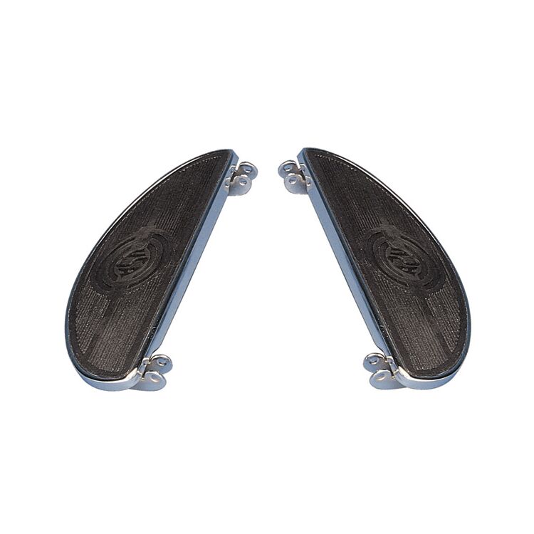 Milwaukee Twins Standard Oval Floorboards For Harley 1940-1984