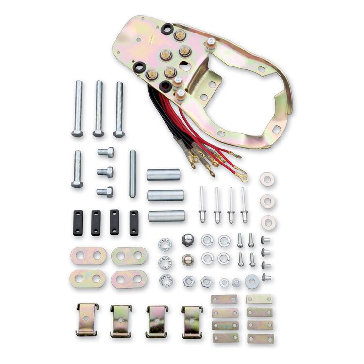 Milwaukee Twins Late Style Cast Dash Mounting Plate For Harley Softail 1984-1999