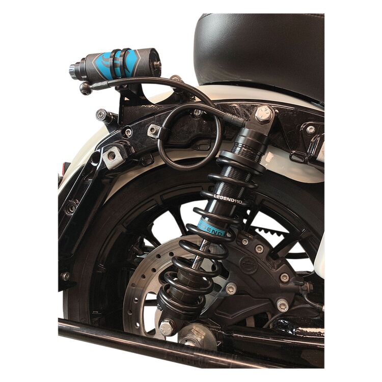 Legend Suspension External Mounting Brackets For Revo-ARC Remote Reservoir Shocks For Harley Touring 2014-2025