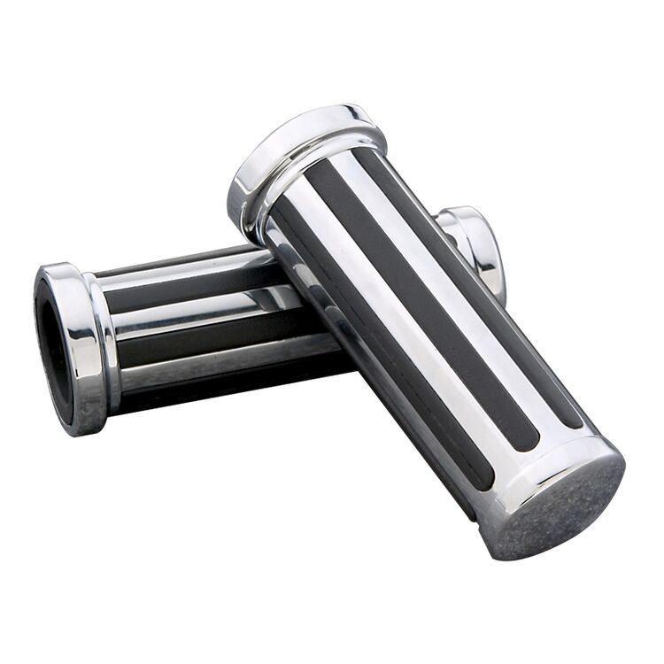 J&P Cycles Custom Black & Chrome 1" Grips