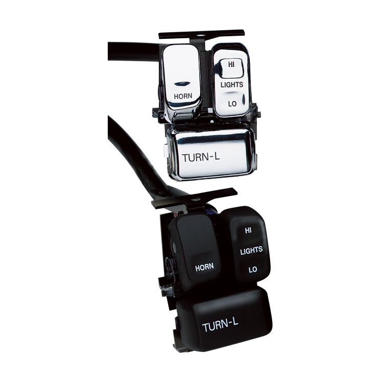J&P Cycles Complete Handlebar Switch Kit For Harley 1996-2006
