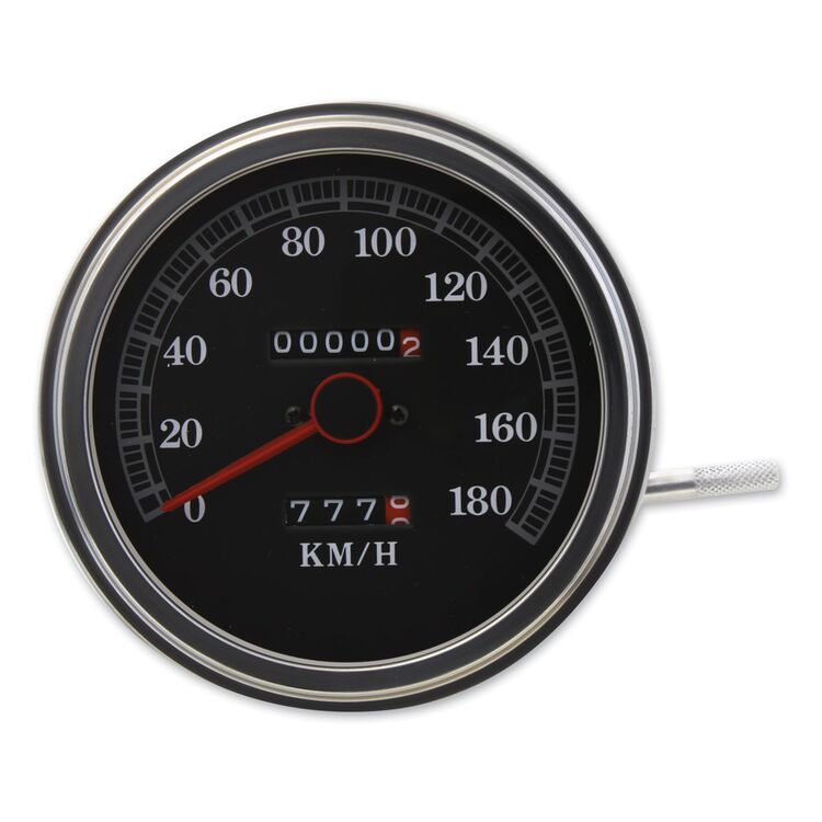 V-Twin Mfg. 180 KPH Speedometer For Harley FL 1941-1961