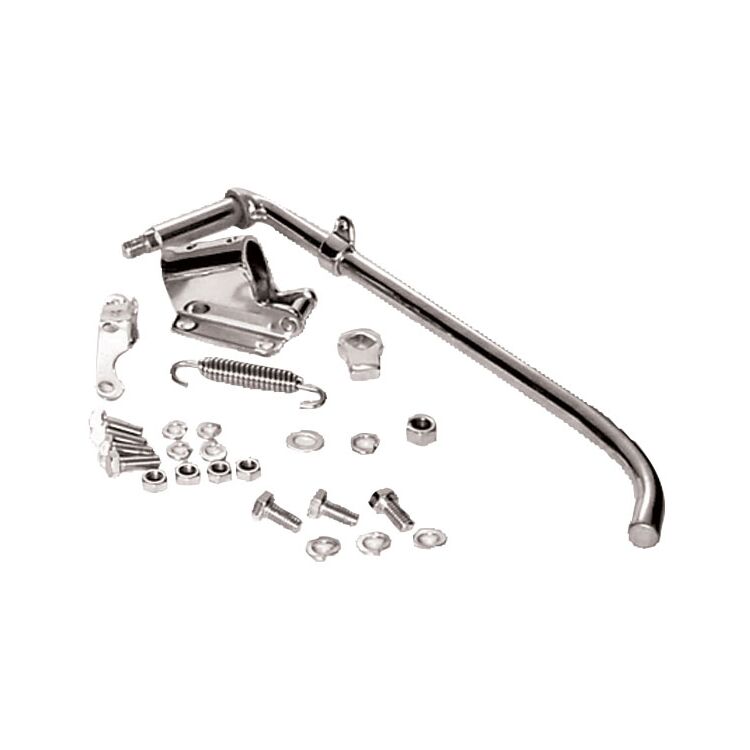 V-Twin Mfg. Stock Type Jiffy Stand Assembly For Harley FL EL UL 1936-1957