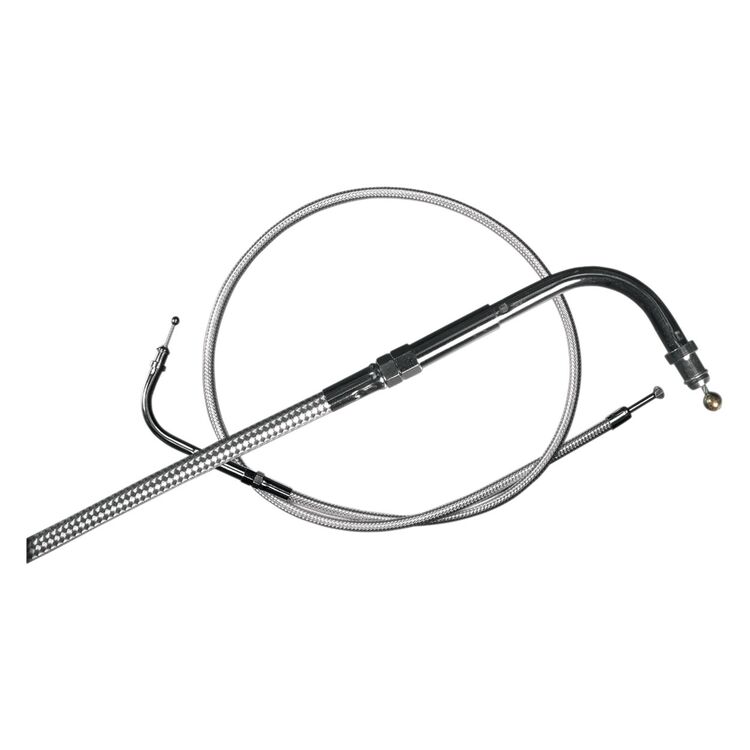 Magnum Sterling Chromite II Universal Braided Throttle Cable For Harley