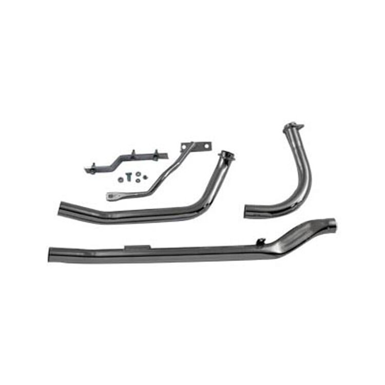 Paughco Upsweep Headpipes For Harley Shovelhead 1966-1969